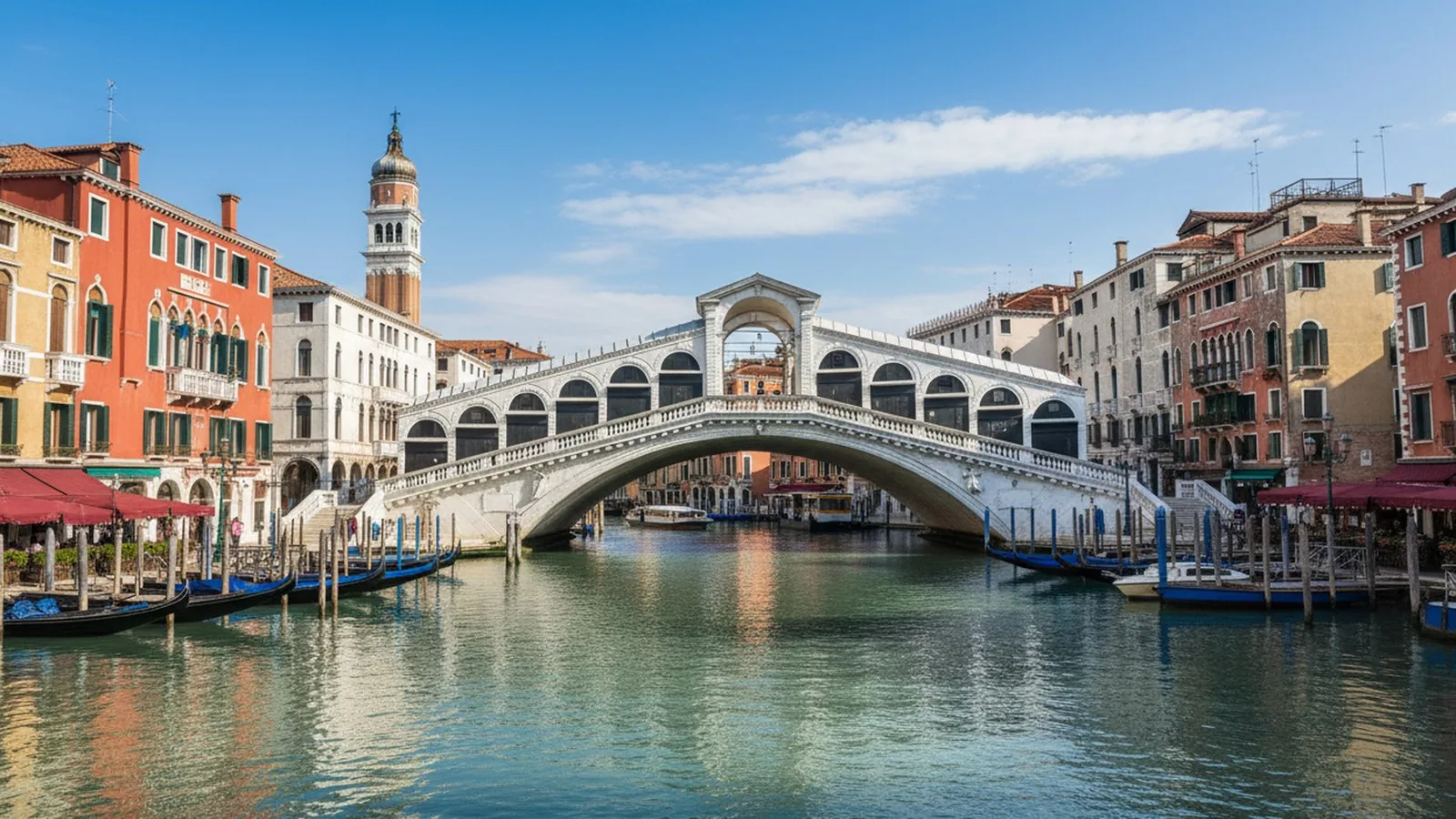 Il Ponte di Rialto sul Canal Grande a Venezia